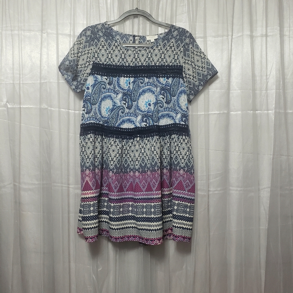 Umgee Sz Small Babydoll Dress Bohemian - Picture 6 of 13